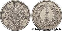 JAPON 50 Sen an 40 Meiji (Mutsuhito) soleil JAPON 1907 (27,5mm, 10,12g, 6h) -