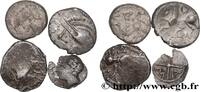 FRANCE Lot de 4 monnaies gauloises LOTS (mm, g, h) -