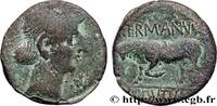 FRANCE Bronze GERMANVS INDVTILLI au taureau (Quadrans) RÈMES (Région de Reims) Reims (51) c. 10 AC. (17mm, 2,66g, 8h) -