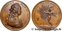 FRANCE Médaille, Mariage de Mademoiselle de Montpensier e AMOUR ET MARIAGE (1722) (41mm, 32,50g, 12h) -