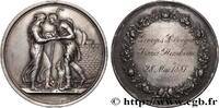 FRANCE Médaille de mariage, Jacob et Rachel, Stéphanie Na AMOUR ET MARIAGE 1891 (41,5mm, 31,70g, 12h) -