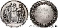 FRANCE Médaille de mariage AMOUR ET MARIAGE 1855 (36,5mm, 21,63g, 12h) -