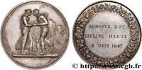 FRANCE Médaille de mariage, Jacob et Rachel, Stéphanie Na AMOUR ET MARIAGE 1847 (36,5mm, 21,96g, 12h) -