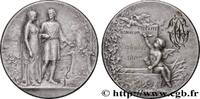 FRANCE Médaille de mariage, Fidélité et Bonheur AMOUR ET MARIAGE 1902 (30mm, 12,06g, 12h) -