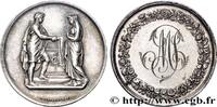 FRANCE Médaille de mariage AMOUR ET MARIAGE 1872 (28mm, 11,10g, 12h) -