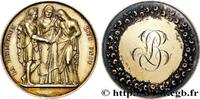 FRANCE Médaille de mariage, La Religion les unit AMOUR ET MARIAGE 1853 (36,5mm, 22,22g, 12h) -