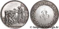FRANCE Médaille de mariage AMOUR ET MARIAGE 1842 (41,5mm, 32,51g, 12h) -