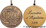 FRANCE Médaille, Loge lumière d’Aquitaine ORIENTS DE PROVINCE 1974 (54,5mm, 60,58g, 12h) -