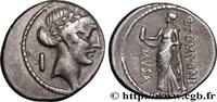 LA RÉPUBLIQUE (280 avant J.C. à 27 avant J.C.) Denier POMPONIA Rome 66 AC. (17,5mm, 3?75g, 1h) -