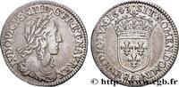 FRANCE Douzième d'écu, buste drapé et cuirassé (2e buste LOUIS XIII LE JUSTE Paris, Monnaie du Louvre 1643 (19,5mm, 2,23g, 6h) -