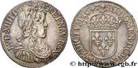 FRANCE Demi-écu, portrait à la mèche longue LOUIS XIV LE GRAND OU LE ROI SOLEIL Montpellier 1647 (32mm, 13,50g, 6h) -