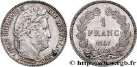 FRANCE 1 franc Louis-Philippe, couronne de chêne LOUIS-PHILIPPE Ier Paris 1847 (23,02mm, 4,99g, 6h) -