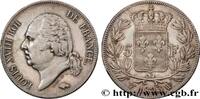 FRANCE 5 francs Louis XVIII, tête nue LOUIS XVIII Lille 1823 (37mm, 24,90g, 6h) -