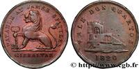 GIBRALTAR 2 Quartos lion tenant une clé, lion tenant une clé GIBRALTAR 1820 (28mm, 8,13g, 12h) -