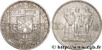TCHÉCOSLOVAQUIE 20 Korun Industrie, Agriculture et Commerce TCHÉCOSLOVAQUIE 1934 (34mm, 12,01g, 12h) -
