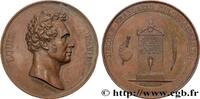 FRANCE Médaille, Louis David, L’école française reconnais ARTISTES : MUSICIENS, PEINTRES, SCULPTEURS 1822 (56,5mm, 85,44g, 12h) -
