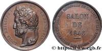 FRANCE Médaille, Salon de 1846 LOUIS-PHILIPPE Ier 1846 (37mm, 33,42g, 12h) -