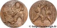 FRANCE Médaille, Karaté SPORTS Monnaie de Paris 1974 (67,5mm, 202,39g, 12h) -