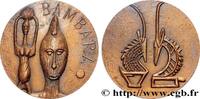 FRANCE Médaille, Bambara AFRIQUE Monnaie de Paris 1974 (77mm, 232,50g, 12h) -