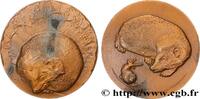 FRANCE Médaille, Le hérisson ANIMAUX Monnaie de Paris 1982 (67,5mm, 189,19g, 12h) -
