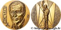 FRANCE Médaille, Yves Montand ARTISTES : MUSICIENS, PEINTRES, SCULPTEURS Monnaie de Paris n.d. (67,5mm, 173,70g, 12h) -