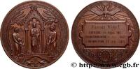 FRANCE Médaille de Baptême, Communion et Confirmation RELIGIONS (1861-1873) (50,5mm, 61,80g, 12h) -