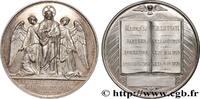 FRANCE Médaille de baptême, communion et confirmation RELIGIONS (1866-1879) (51mm, 60,92g, 12h) -