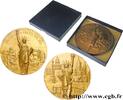 FRANCE Médaille, Fondation Bartholdi-Eiffel, n°1823 CINQUIÈME RÉPUBLIQUE Monnaie de Paris 1986 (89,5mm, 483,18g, 12h) -