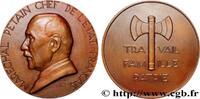 FRANCE Médaille du maréchal Pétain, Travail, famille et p ÉTAT FRANÇAIS 1941 (68mm, 142,48g, 12h) -