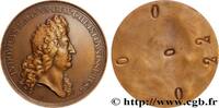 FRANCE Médaille, Louis XIV, refrappe de la 44e effigie, é LOUIS XIV LE GRAND OU LE ROI SOLEIL n.d. (71,5mm, 84,69g, 12h) -