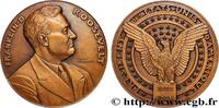 FRANCE Médaille, Franklin Roosevelt PRÉSIDENTS Monnaie de Paris (1935) (68mm, 167,10g, 12h) -