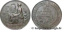FRANCE Médaille d’admission, Société centrale des archite ACADÉMIES D'ARCHITECTURE (DIVERSES) 1852 (69,5mm, 164,79g, 12h) -