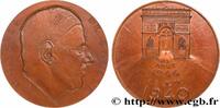 FRANCE Médaille, Charles de Gaulle PRÉSIDENTS Monnaie de Paris 1970 (71,5mm, 184,35g, 12h) -
