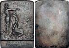 FRANCE Plaquette, Mariage civil AMOUR ET MARIAGE 1911 (71mm, 72,23g, 12h) -