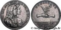 FRANCE Médaille, Mariage de Frédéric-Charles de Würtember AMOUR ET MARIAGE 1682 (43mm, 22,54g, 12h) -