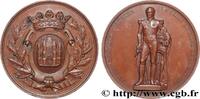 FRANCE Médaille, Inauguration de la statue du roi Léopold MONUMENTS Belgique, Mons 1877 (64,5mm, 113,73g, 12h) -