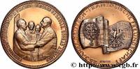 FRANCE Médaille, 25 ans d’amitié franco-allemande, n°218 POLITIQUE ET POLITICIENS Allemagne 1988 (40mm, 21,82g, 12h) -