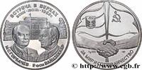FRANCE Médaille, Réunion au sommet, G.Kohl et M.S.Gorbatc RELATIONS INTERNATIONALES Monnaie de Saint-Pétersbourg 1989 (38mm, 31,42g, 12h) -
