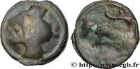 FRANCE Potin “à la tête diabolique” casquée TURONS (Région de Touraine) Ier siècle avant J.-C. (16mm, 3,88g, 3h) -