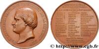 FRANCE Médaille, Prince Jérôme Napoléon, Commission impér EXPOSITIONS UNIVERSELLES 1855 (67,5mm, 164,54g, 12h) -