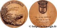 FRANCE Médaille, 700 ans des Grimaldi MONACO - PRINCIPAUTÉ DE MONACO - RAINIER III Monnaie de Paris 1997 (67,5mm, 192,12g, 12h) -