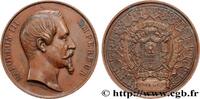 FRANCE Médaille, Exposition universelle, Agriculture, Ind EXPOSITIONS UNIVERSELLES 75 - Paris 1855 (59,5mm, 112,21g, 12h) -
