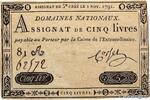 FRANCE 5 Livres FRANCE 5 Livres 1791 pr.TTB -