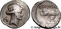 Denier 46 AC. THE REPUBLIC (280 BC to 27 BC) CONISIDIA Rome 46 AC. (18,50mm, 3,59g, 6h) fVZ