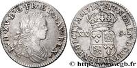 FRANCE XX sols de Navarre LOUIS XV DIT LE BIEN AIMÉ Paris 1719 (23mm, 4,04g, 6h) -
