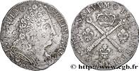 FRANCE 20 sols aux insignes LOUIS XIV LE GRAND OU LE ROI SOLEIL Lyon 1707 (26,5mm, 5,2g, 6h) -