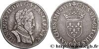FRANCE Demi-teston au buste lauré, fabriqué au moulin HENRI II Paris 1554 (25,5mm, 4,48g, 6h) -