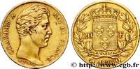 FRANCE 20 francs or Charles X, matrice du revers à quatre CHARLES X Perpignan 1826 (21mm, 6,40g, 6h) -