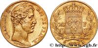 FRANCE 20 francs or Charles X, matrice du revers à cinq f CHARLES X Paris 1830 (21mm, 6,41g, 6h) -