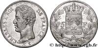 FRANCE 5 francs Charles X, 1er type CHARLES X Strasbourg 1826 (37mm, 24,69g, 6h) -